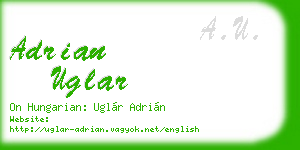 adrian uglar business card